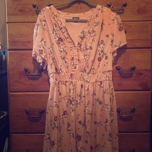 Torrid pink flower dress